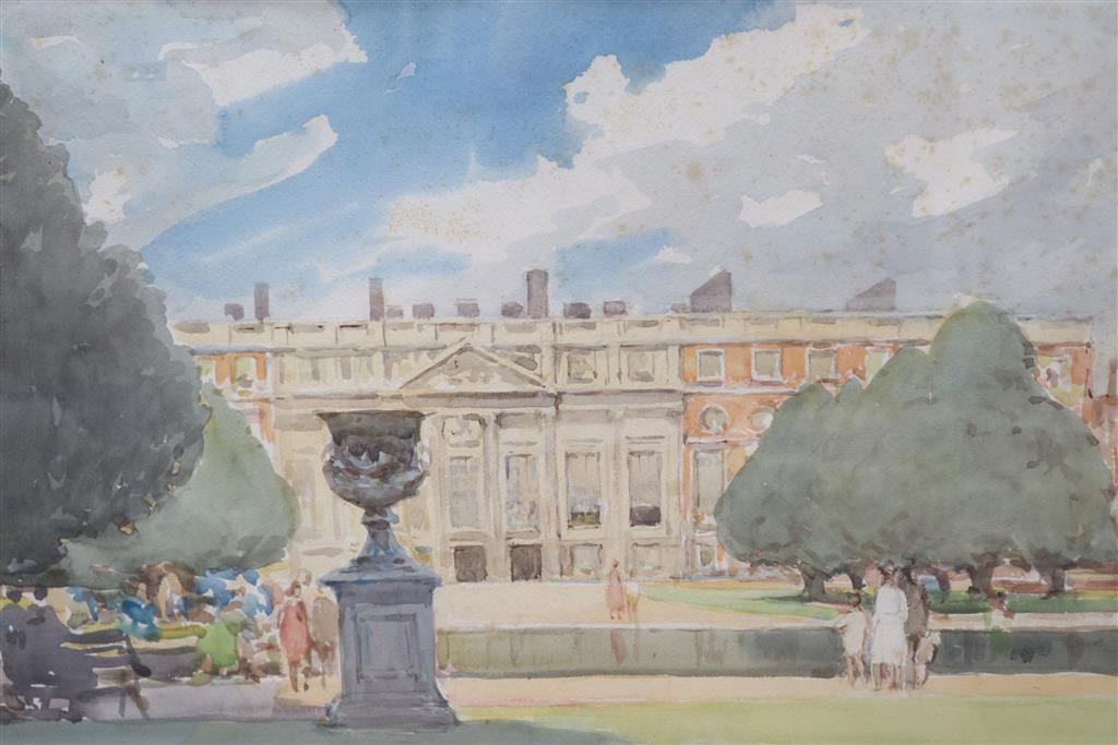 Alfred John Billinghurst (1880-1963) Hampton Court 34 x 51cm
